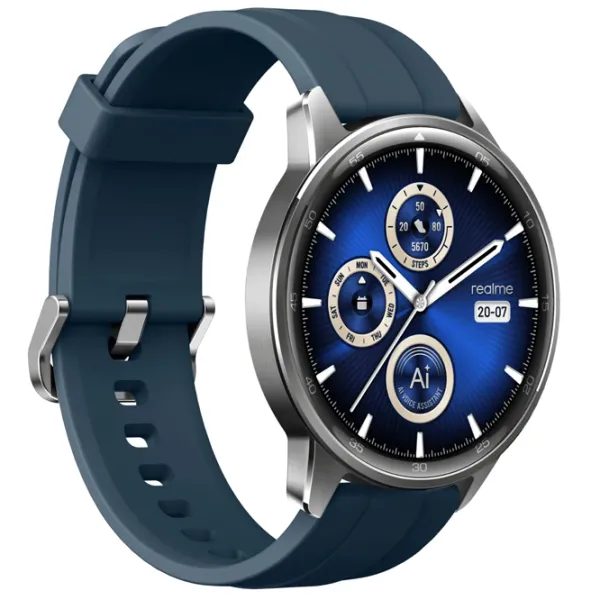 Умные часы Realme Watch S2 1.43"/ Серебристый - Синий photo 3