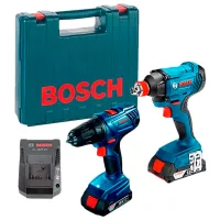 Дрель-шуруповерт Bosch GDX 180-Li + GSR 1802-Li 2800 об/ мин