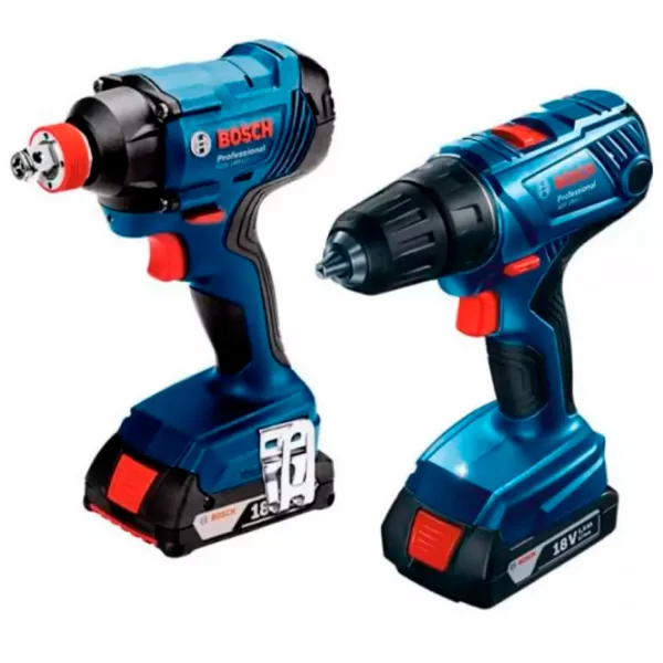 Дрель-шуруповерт Bosch GDX 180-Li + GSR 1802-Li 2800 об/ мин photo 2