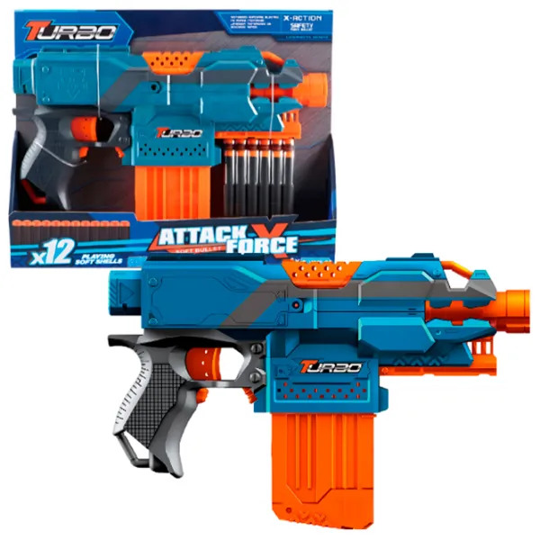 Blaster Essa Toys BT345 8+/ Săgeți/ Blue photo 2 Blaster Essa Toys BT345 8+/ Săgeți/ Blue photo 2