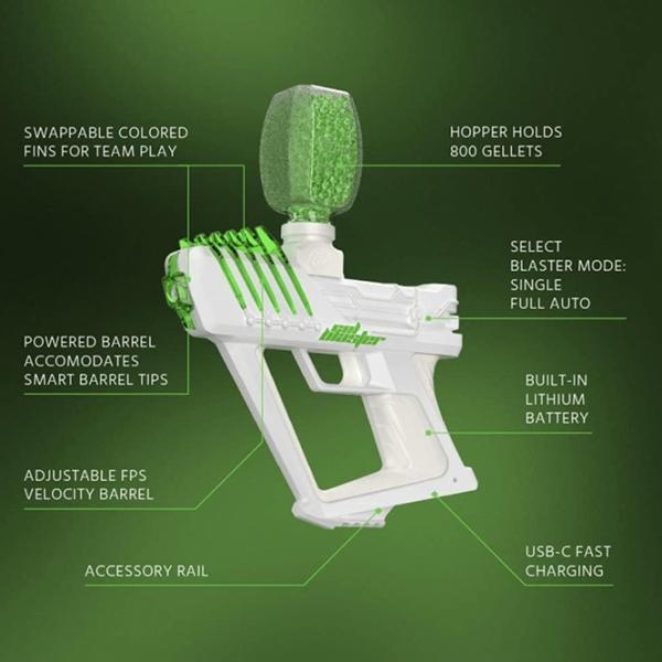 Blaster ChiToys Gel Surge GBS001 12+/ Bile gel/ White photo 3 Blaster ChiToys Gel Surge GBS001 12+/ Bile gel/ White photo 3