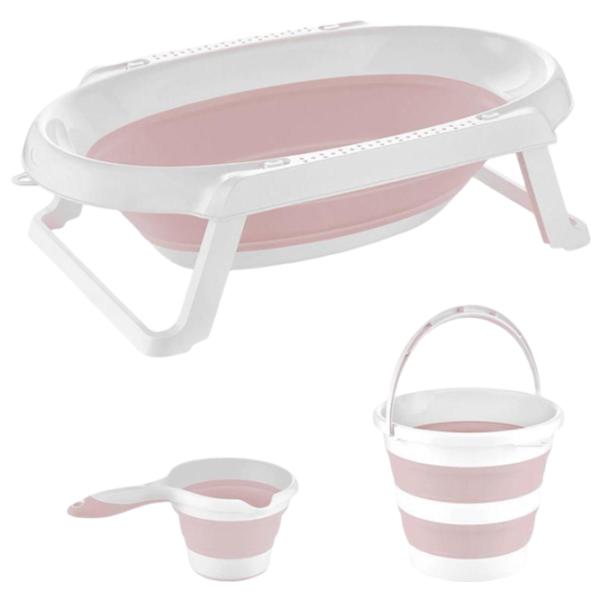 Детская ванночка BabyJem 765 Для девочек/ 0+/ Pink photo 1