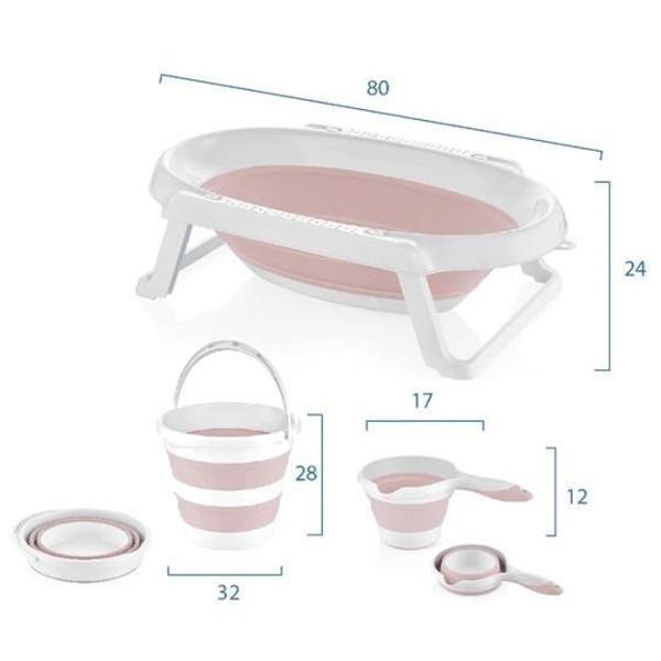 Детская ванночка BabyJem 765 Для девочек/ 0+/ Pink photo 5
