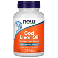 Витамины и минералы Now Foods COD LIVER (733739017437) 90 капсул