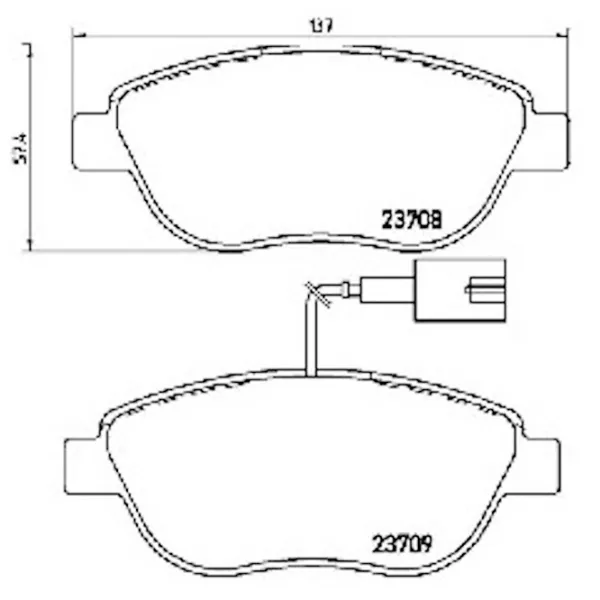 Тормозные колодки Aplus 71152CAP Передние/ Дисковые photo 2 Тормозные колодки Aplus 71152CAP Передние/ Дисковые photo 2
