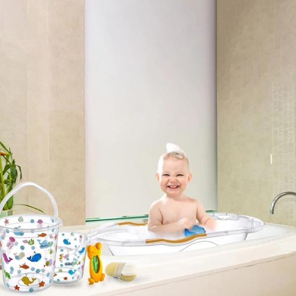 Детская ванночка BabyJem 540 Унисекс/ 0 - 36 месяцы/ White photo 5