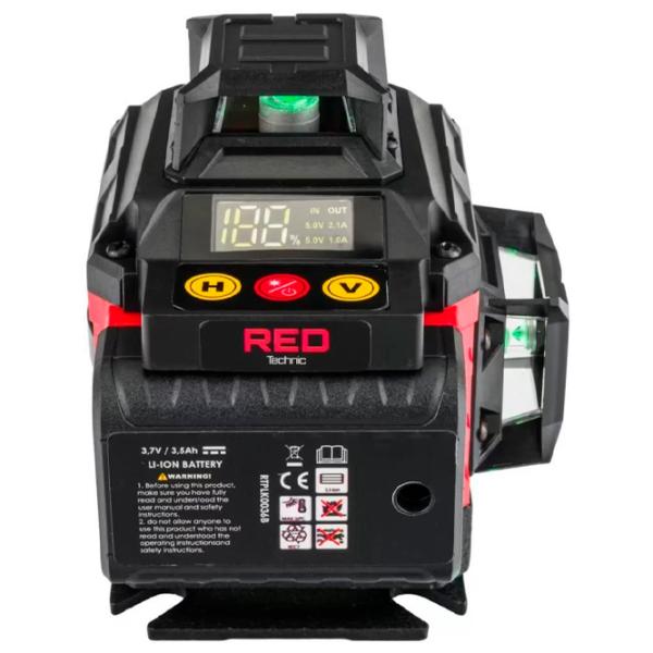 Лазерный нивелир Red Technic RTPLK0036 Аккумулятор photo 3