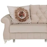 Canapea Moda Life Bianco 2 (880613339) Stofă/ Cream photo 3