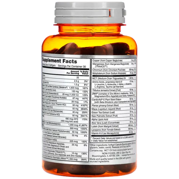 Витамины и минералы Now Foods MEN'S ACTIVE SPORTS MULTI 90 SGELS (733739038906) 90 капсул photo 2 Витамины и минералы Now Foods MEN'S ACTIVE SPORTS MULTI 90 SGELS (733739038906) 90 капсул photo 2