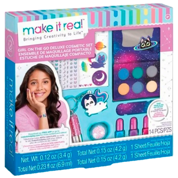 Креативный набор Make It Real Bringing Creativity to Life Girl-on-the Go Makeup Set 2463M 8+/ Разноцветный Pink photo 1
