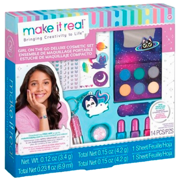 Креативный набор Make It Real Bringing Creativity to Life Girl-on-the Go Makeup Set 2463M 8+/ Разноцветный Pink photo 1