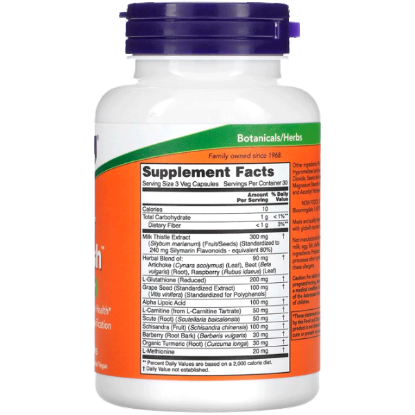 Витамины и минералы Now Foods LIVER REFRESH 90 VCAPS (733739024480) 90 капсул photo 3