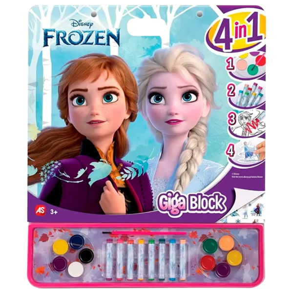 Set de creație As Kids Giga Block Frozen 1023-62734 3+/ Multicolor Pink photo 1