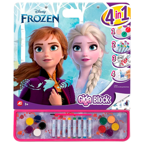 Set de creație As Kids Giga Block Frozen 1023-62734 3+/ Multicolor Pink photo 1