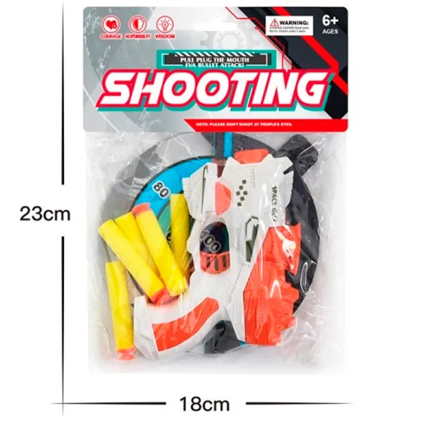 Pistol de jucărie Essa Toys EVA XD688-37 6+/ Săgeți/ Blue photo 5