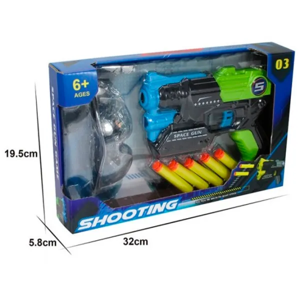 Pistol de jucărie Essa Toys EVA XD688-13 6+/ Săgeți/ Black photo 5
