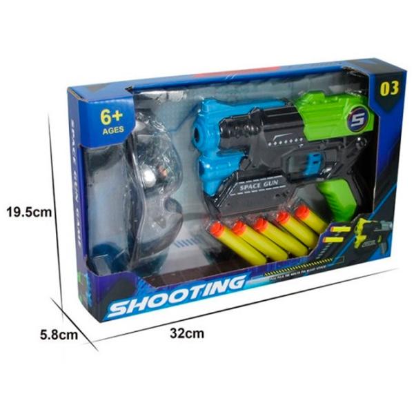 Pistol de jucărie Essa Toys EVA XD688-13 6+/ Săgeți/ Black photo 5