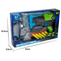 Pistol de jucărie Essa Toys EVA XD688-13 6+/ Săgeți/ Black photo 5