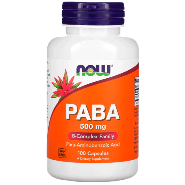 Vitamine și minerale Now Foods PABA 500mg 100 CAPS (733739004857) 100 capsule photo 1 Vitamine și minerale Now Foods PABA 500mg 100 CAPS (733739004857) 100 capsule photo 1