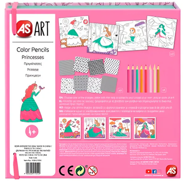 Set de creație As Kids Art Princesses 1038-21054 4+/ Multicolor Pink photo 6