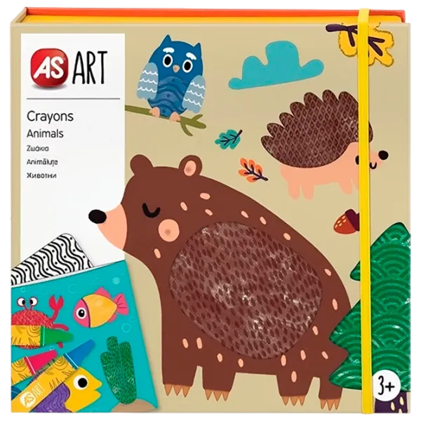 Set de creație As Kids Art Animals 1038-21051 3+/ Multicolor Pink photo 1