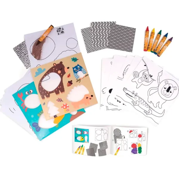 Set de creație As Kids Art Animals 1038-21051 3+/ Multicolor Pink photo 3