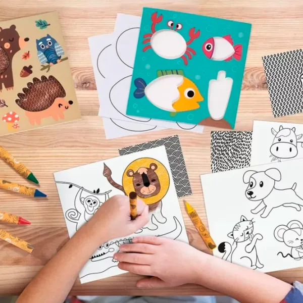 Set de creație As Kids Art Animals 1038-21051 3+/ Multicolor Pink photo 5