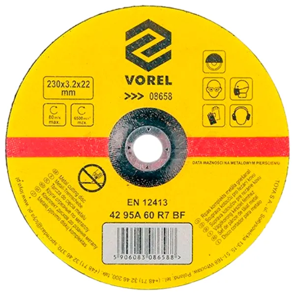 Круг отрезной Vorel VOR08658  photo 1