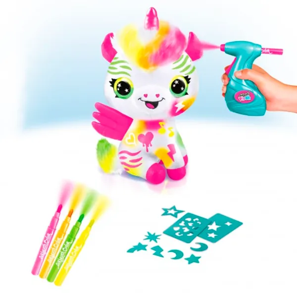 Креативный набор Canal Toys Airbrush Plush Neon Unicorn AIR024CL 6+/ Разноцветный White photo 8