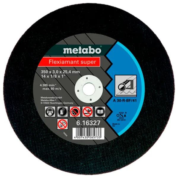 Круг отрезной Metabo FLEXIAMANT SUPER  photo 1 Круг отрезной Metabo FLEXIAMANT SUPER  photo 1