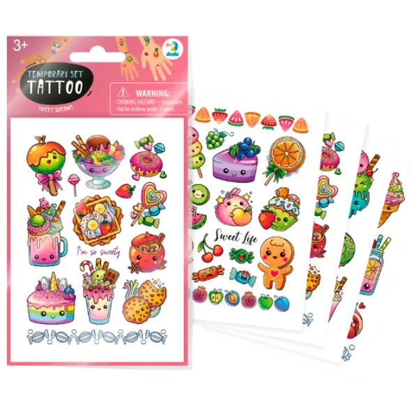 Креативный набор DoDo Temporary Set Tattoo 301102 3+/ Разноцветный Разноцветный photo 1 Креативный набор DoDo Temporary Set Tattoo 301102 3+/ Разноцветный Разноцветный photo 1