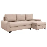 Canapea de colț Mobiland Alen (Paros 02) Stofă / Beige