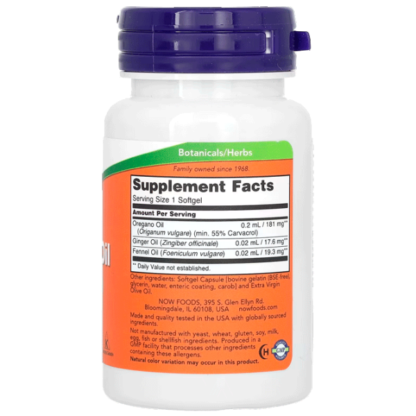 Витамины и минералы Now Foods OREGANO OIL ENTERIC (733739047328) 90 капсул photo 2 Витамины и минералы Now Foods OREGANO OIL ENTERIC (733739047328) 90 капсул photo 2