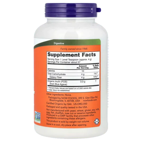 Витамины и минералы Now Foods ORG INULIN POWDER (733739029447)  photo 2 Витамины и минералы Now Foods ORG INULIN POWDER (733739029447)  photo 2