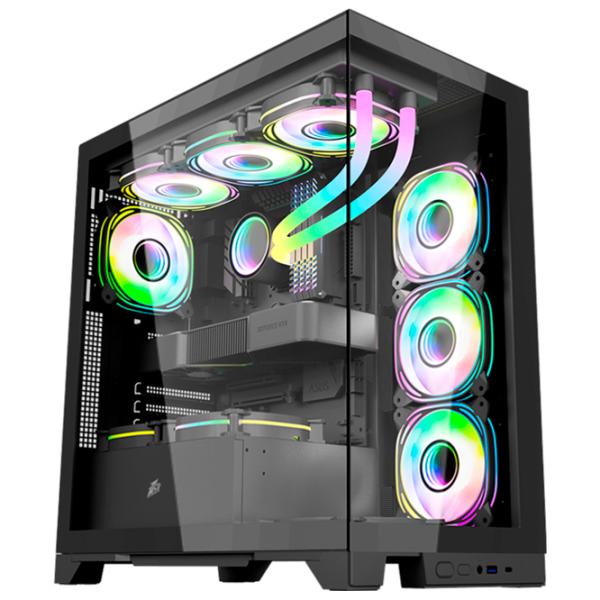 Carcasă 1STPLAYER Mi8 Mid Tower / Black photo 2