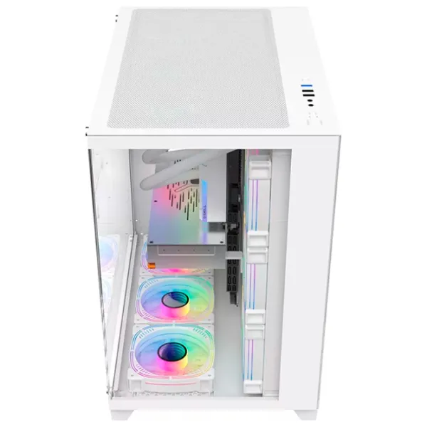 Carcasă 1STPLAYER MV8-TP Mid Tower / White photo 2
