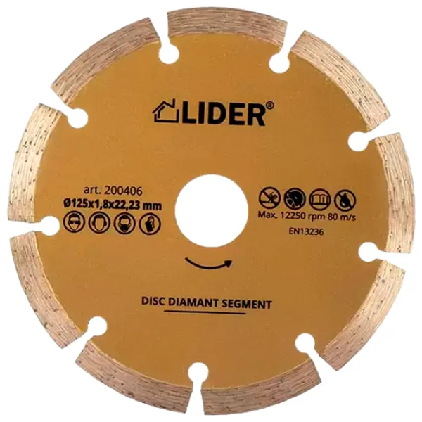 Disc diamantat segmentat Lider 200408  photo 1