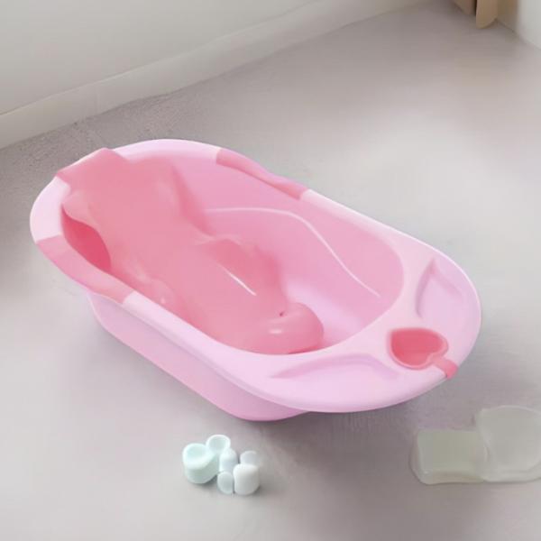 Детская ванночка 4Play Comfort 2in1 Для девочек/ 0 - 36 месяцы/ Pink photo 2