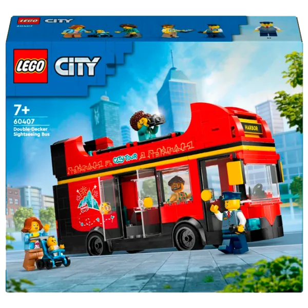 Constructor LEGO Red Double-Decker Sightseeing Bus Autobuz/ Multicolor photo 1