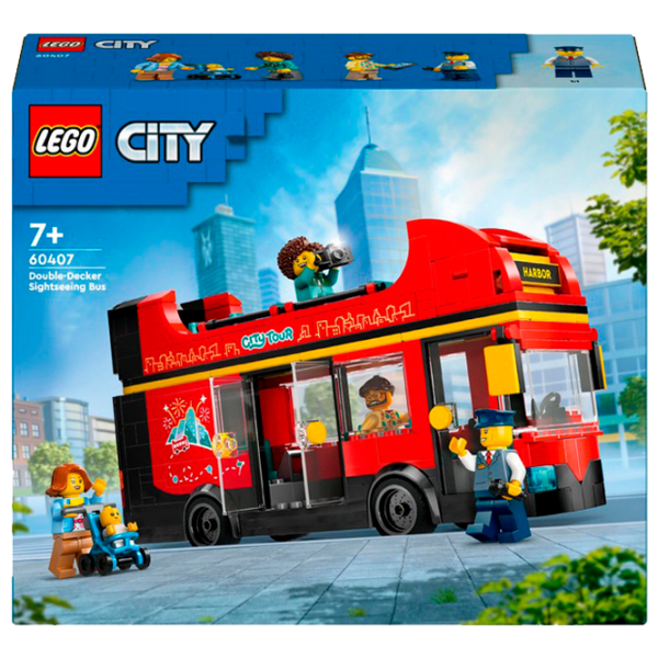 Constructor LEGO Red Double-Decker Sightseeing Bus Autobuz/ Multicolor photo 1