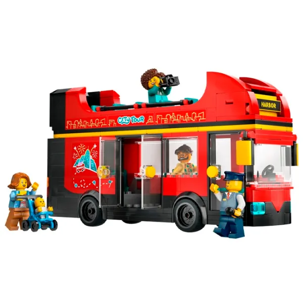Constructor LEGO Red Double-Decker Sightseeing Bus Autobuz/ Multicolor photo 2