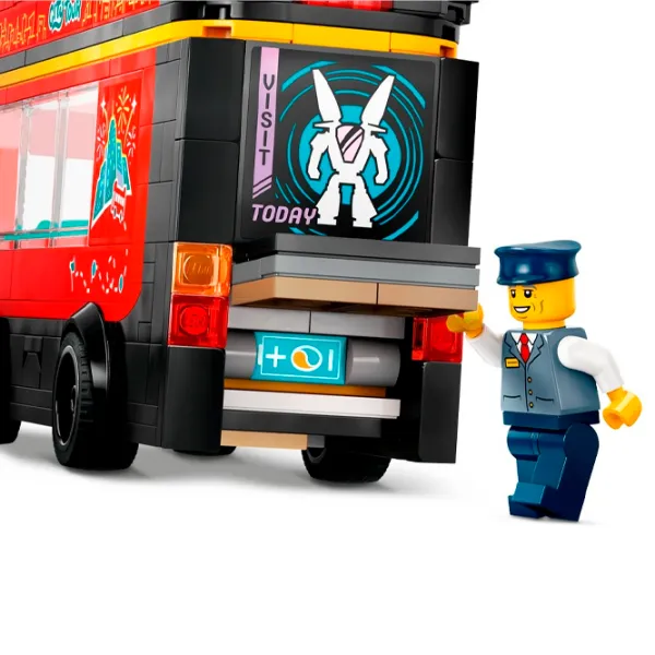 Constructor LEGO Red Double-Decker Sightseeing Bus Autobuz/ Multicolor photo 6
