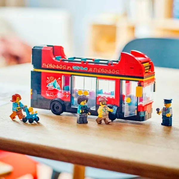 Constructor LEGO Red Double-Decker Sightseeing Bus Autobuz/ Multicolor photo 9