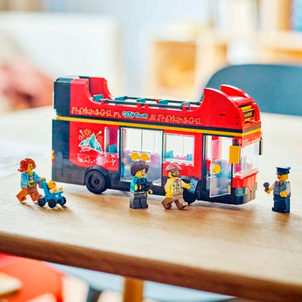 Constructor LEGO Red Double-Decker Sightseeing Bus Autobuz/ Multicolor photo 9