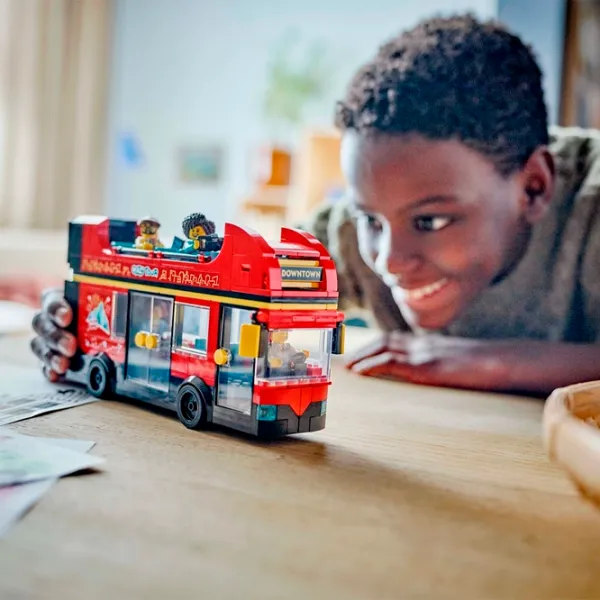Constructor LEGO Red Double-Decker Sightseeing Bus Autobuz/ Multicolor photo 11