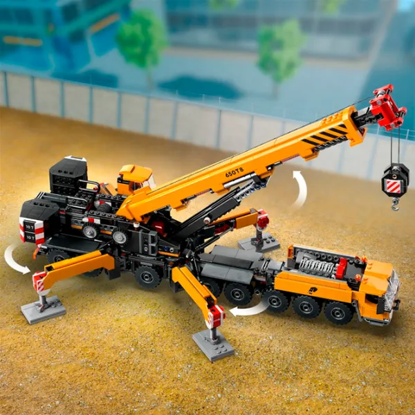 Constructor LEGO Yellow Mobile Construction Crane Сonstrucție/ Yellow photo 11