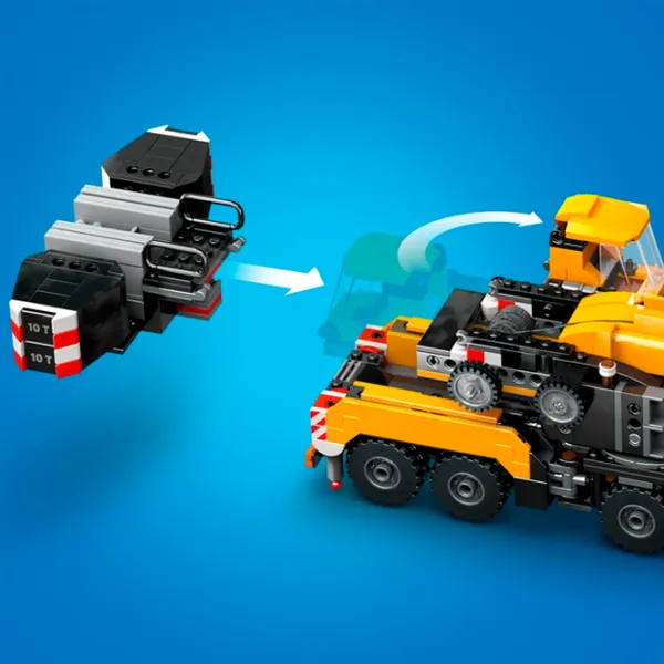 Constructor LEGO Yellow Mobile Construction Crane Сonstrucție/ Yellow photo 12