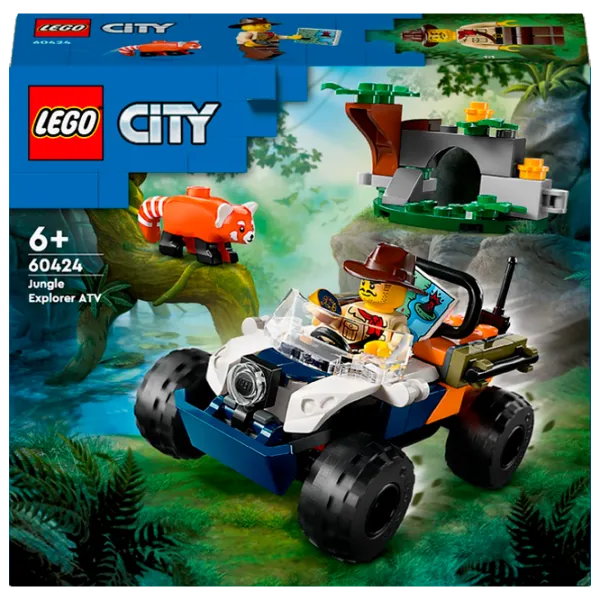 Constructor LEGO Jungle Explorer ATV Red Panda Mission Junglă/ Green photo 1 Constructor LEGO Jungle Explorer ATV Red Panda Mission Junglă/ Green photo 1
