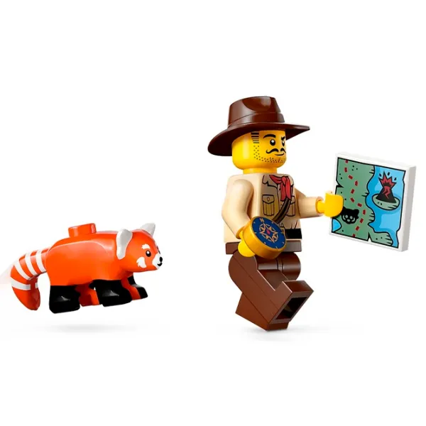 Constructor LEGO Jungle Explorer ATV Red Panda Mission Junglă/ Green photo 5 Constructor LEGO Jungle Explorer ATV Red Panda Mission Junglă/ Green photo 5