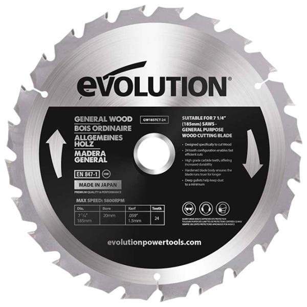 Циркулярный диск Evolution GW255TCT-60  photo 1